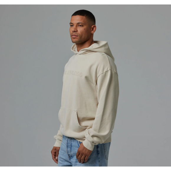 Copied - TALENTLESS - MENS HOODIE - CIRCLE LOGO EMBROIDERED (Bone) SIZE XL NEW - Picture 7 of 7